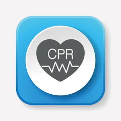 Canvas Print - CPR icon