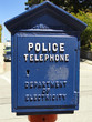 Blue Police Phone Box in San Francisco