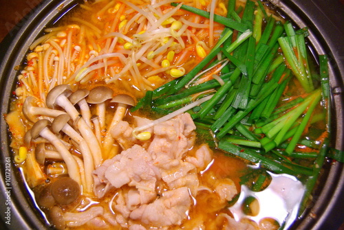 キムチ鍋 冬 鍋 手作り 手料理 Home Cooked Buy This Stock Photo