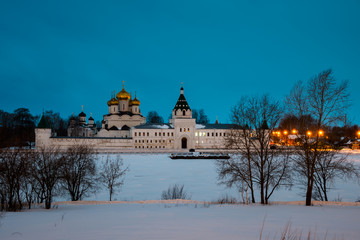 Wall Mural - Ipatiev Monastery in Kostroma, Russia at night