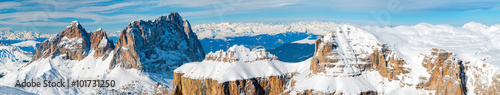 фотография  pordoi italian dolomites panorama landscape