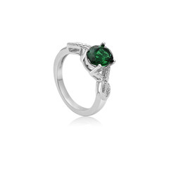 Wall Mural - Silver Emerald Gemstone Fashion Ring