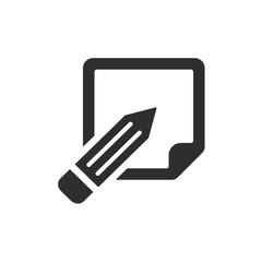 Poster - Notepad - vector icon.