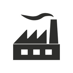 factory - vector icon.