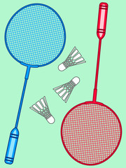 Sticker - Badminton