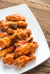 Poster - Portion of buffalo chicken wings