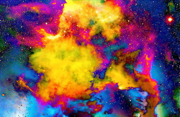 Aufkleber - Nebula, Cosmic space and stars, blue cosmic abstract background. Elements of this image furnished by NASA.