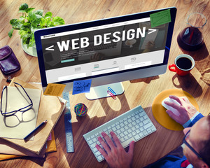 Wall Mural - web design website homepage ideas programming concept