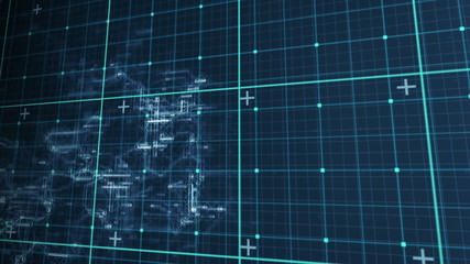 Poster - Digital animation of matrix
