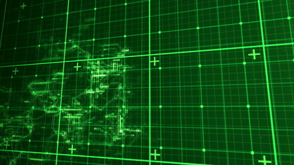Poster - Digital animation of matrix