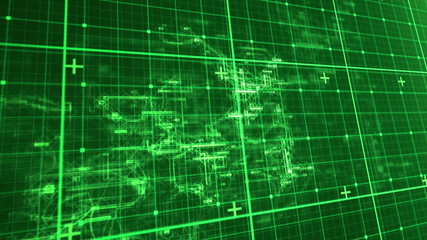 Poster - Digital animation of matrix