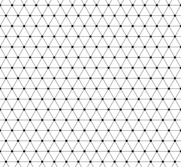 Fototapete - Abstract grid, mesh pattern with nodes. Seamlessly repeatable ab