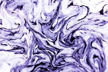  Abstract blue and white paint mixing background.