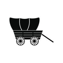 Western Covered Wagon Icon