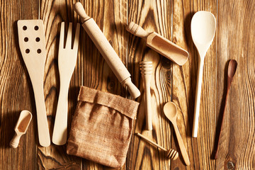 Canvas Print - Wooden utensils