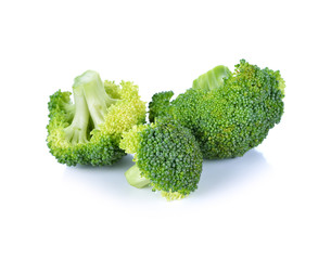 Wall Mural - broccoli isolated on white background