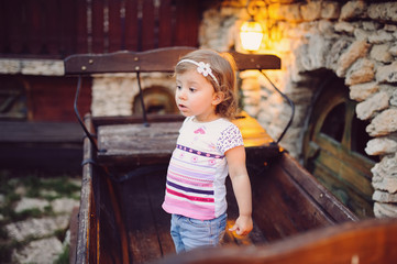 Sticker - Girl on Wooden Bench