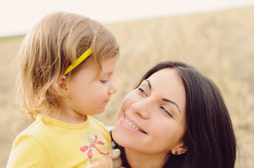 Poster - Smiling Mother and Daughter