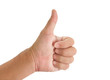 © wimage72 - Human hand / Human hand  show thumb up on white background.