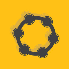 Poster - Tambourine music instrument icon