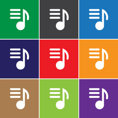 Wall Mural - Music playlist icon