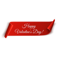 Sticker - Happy Valentines day, greeting card template. Vector illustration