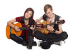 © Stanislav Komogorov - Young musicians play and sing on guitars