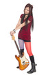 © Stanislav Komogorov - Asian girl with electric guitar