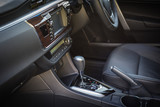 Fototapeta Mapy - Detail of new modern car interior