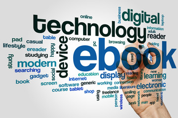 Poster - Ebook word cloud concept