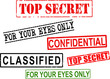 Top Secret, Confidential, Classified File Grunge