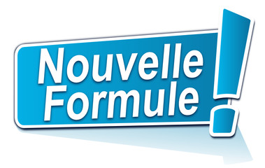 Canvas Print - nouvelle formule sur étiquette bleue