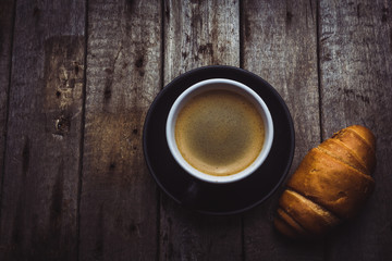 Croissants with coffee