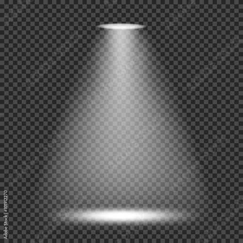 Fotografia, Obraz  Spotlight shines in the dark