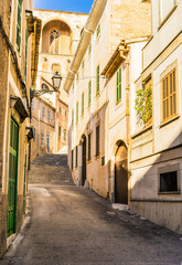 Fototapete - View of a old town alleyway
