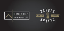 Set Of Vector Barber Shop Elements And Shave Shop Icons Illustration Can Be Used As Logo Or Icon In Premium Quality