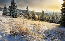 Jeseniky, Czech Mountains In Winter Time