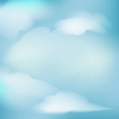 illustration clear blue sky with clouds vector abstract backgrou