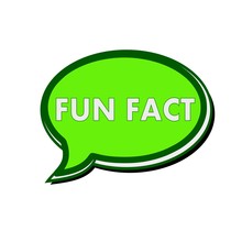 Fun Fact White Wording On Green Speech Bubbles