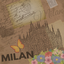 Milan Vintage Poster