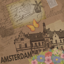 Amsterdam Vintage Poster