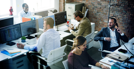 Business People Meeting Discussion Working Office Concept