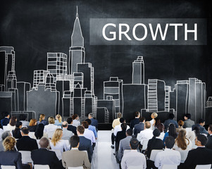 Wall Mural - Growth Process Strategy Success Vision Increase Concept