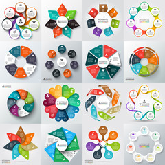 Aufkleber - Big set elements for infographic.