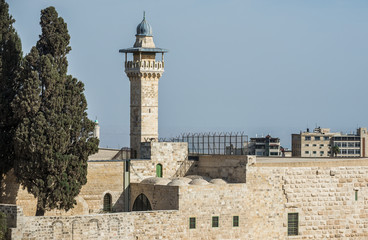 Poster - view on Al-Aqsa Mosque in Jerusalem, Israel