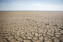 Dry Cracked Ground. The Problem Of Drought