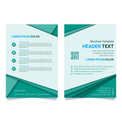 Wall Mural - Creative brochure vector template. Modern poster, flyer business template in a material design style. Vector illustration