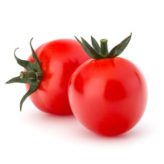 fresh cherry tomato isolated on white background cutout