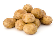 New Potato Tuber Isolated On White Background Cutout