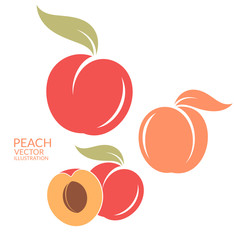 peach. set